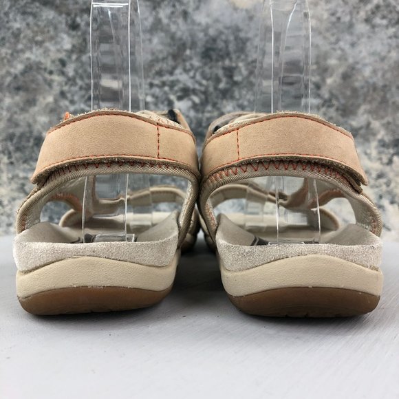 Propet Women's Size 8.5M Helen Tan Leather Hook & Loop Open Toe Sandals W0605 - Picture 8 of 14